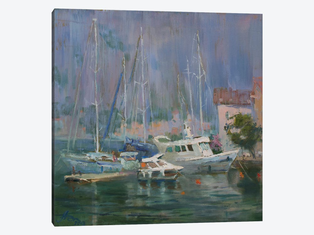 Yachts Montenegro by CountessArt 1-piece Canvas Print