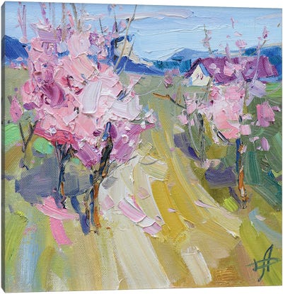 2021 Spring Canvas Art Print - Pastel Impressionism