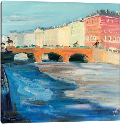 Anichkov Bridge Canvas Art Print