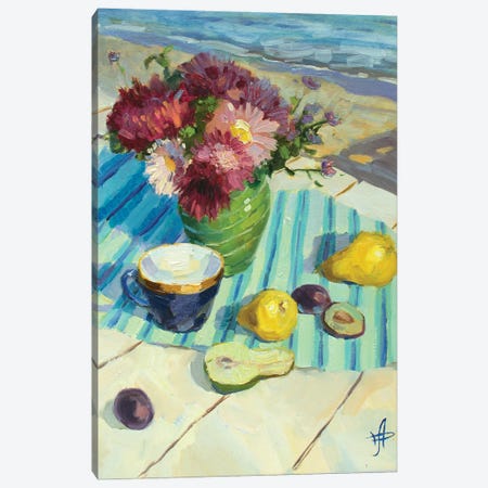 Astres By The Seaside Canvas Print #HDV94} by CountessArt Art Print