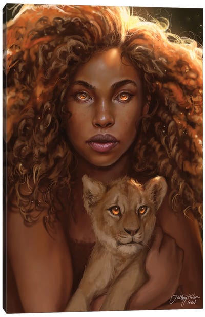 Lioness Canvas Art Print - Hillary D Wilson