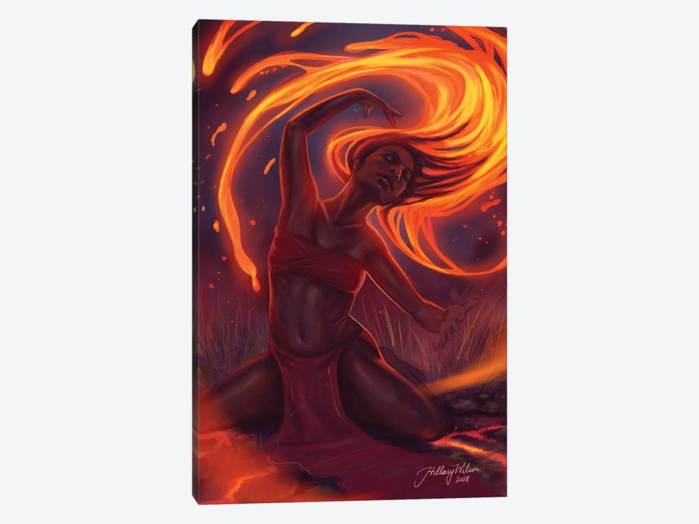 Fire Dance by Hillary D Wilson 1-piece Canvas Print