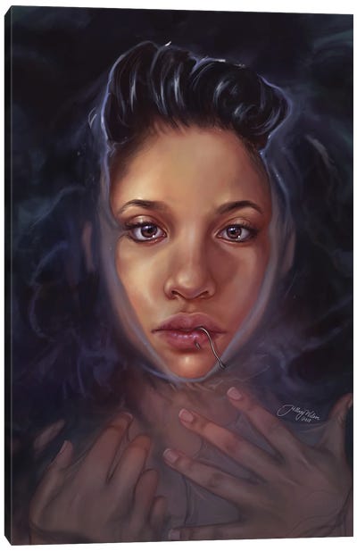 Ocean Spirit Canvas Art Print - #BlackGirlMagic
