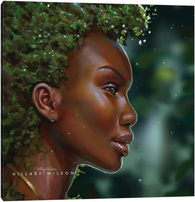 Dryad Canvas Art Print - Green with Envy