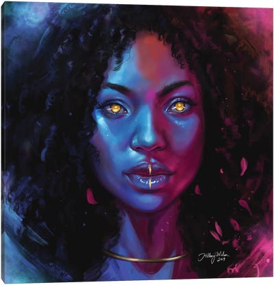 She Canvas Art Print - Afrofuturism