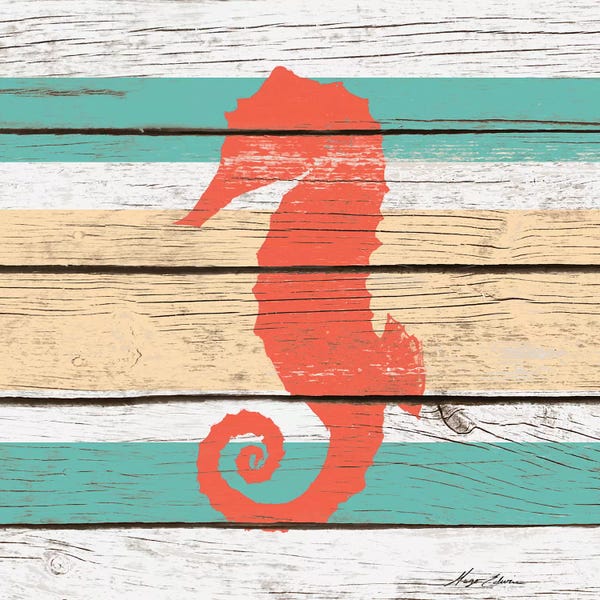 Seahorses: Striped Sea Creature II by Hugo Edwins