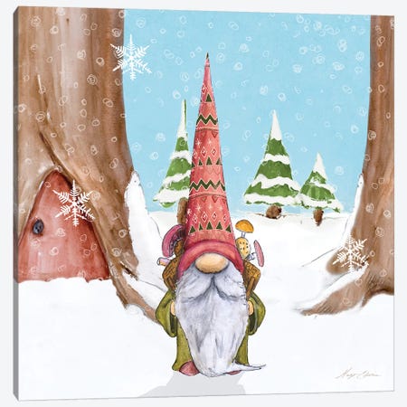 Winter Gnome I Canvas Print #HED20} by Hugo Edwins Canvas Wall Art