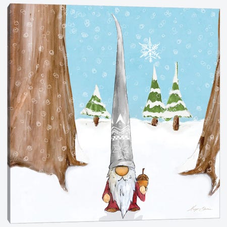 Winter Gnome II Canvas Print #HED21} by Hugo Edwins Canvas Artwork