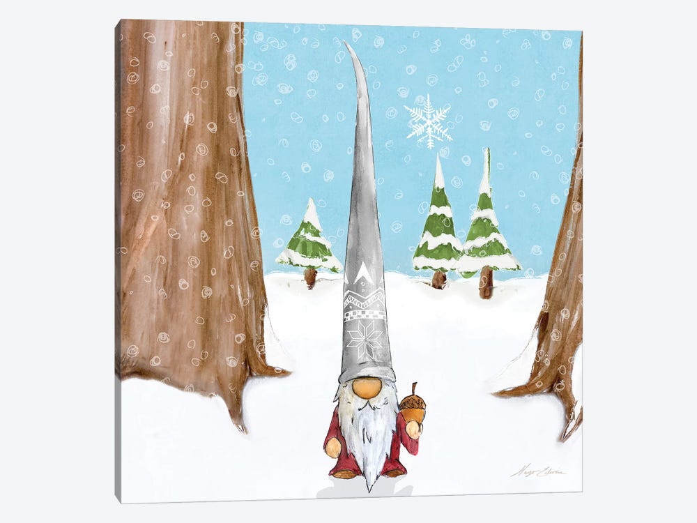 Winter Gnome II by Hugo Edwins 1-piece Canvas Artwork