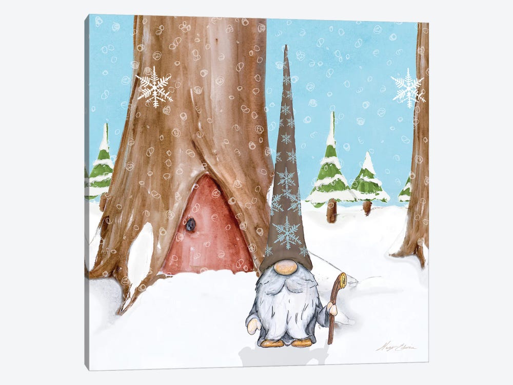 Winter Gnome IV by Hugo Edwins 1-piece Canvas Artwork