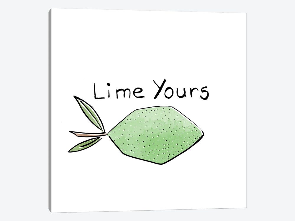 Lime Yours by Hugo Edwins 1-piece Canvas Wall Art