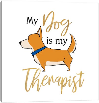 Puppy Positive V Canvas Art Print - Pet Obsessed