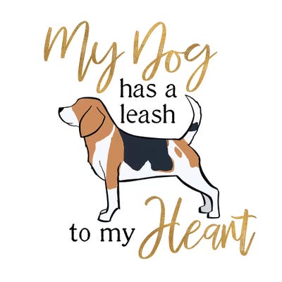 Puppy Positive I by Hugo Edwins framed canvas print