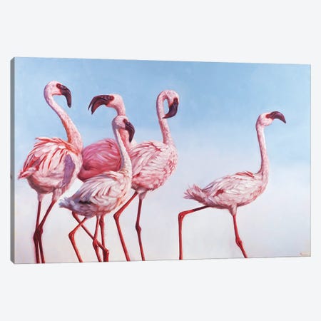 Pink Ladies Canvas Print #HEF105} by Lucia Heffernan Canvas Art