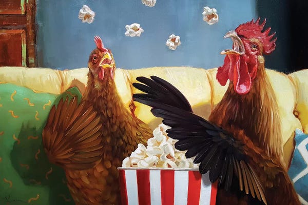 Chickens & Roosters: Popcorn Chickens by Lucia Heffernan