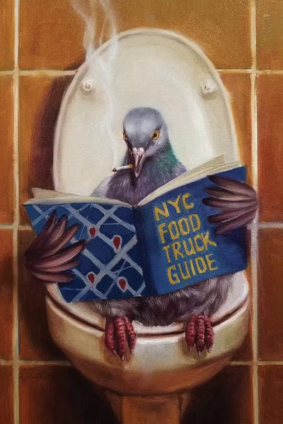Bathroom Break: Stool Pigeon by Lucia Heffernan