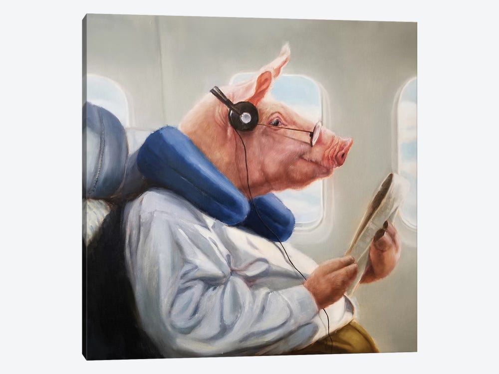 When Pigs Fly II by Lucia Heffernan 1-piece Canvas Wall Art