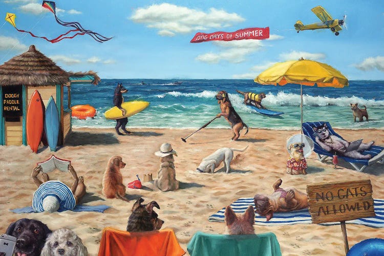 Dog Beach by Lucia Heffernan wall art