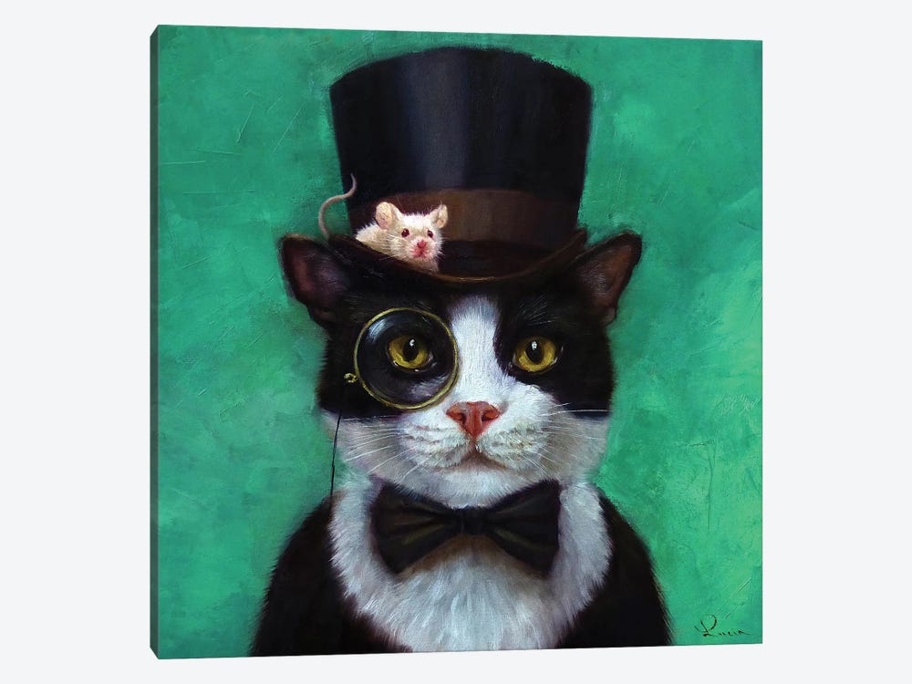 Tuxedo Cat by Lucia Heffernan 1-piece Canvas Print