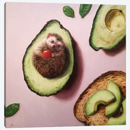 Avocado Toast Canvas Print #HEF191} by Lucia Heffernan Canvas Artwork