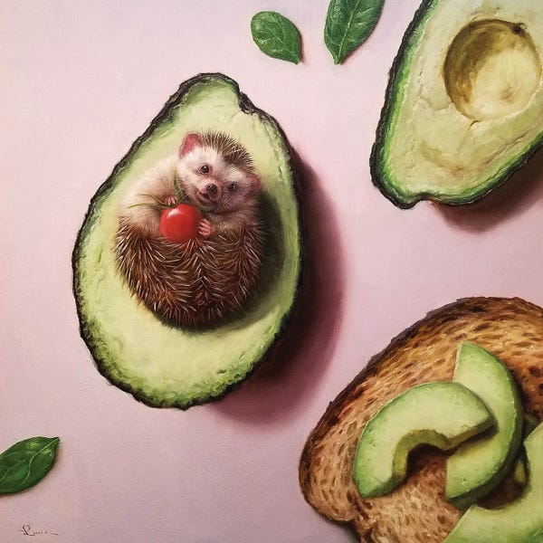 Hedgehogs: Avocado Toast by Lucia Heffernan