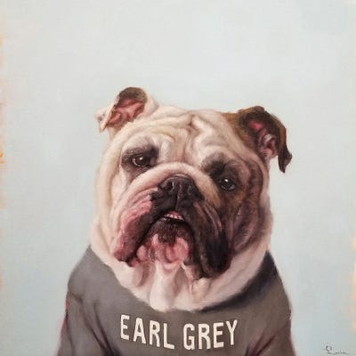 Earl Gray by Lucia Heffernan metal wall art