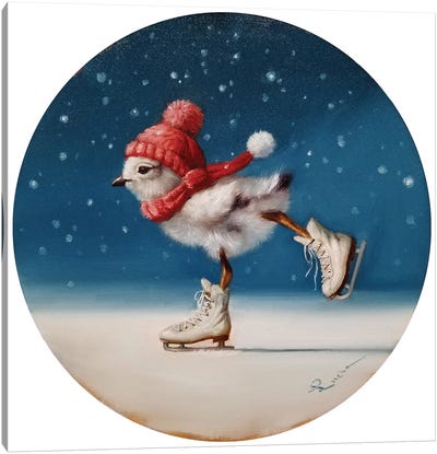 Chickie Yamaguchi Canvas Art Print - Christmas Animal Art
