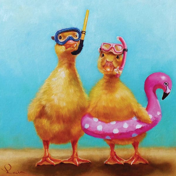 Bathroom Humor: Pool Party by Lucia Heffernan