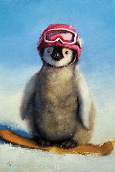 Penguins: Snowboard Chic by Lucia Heffernan