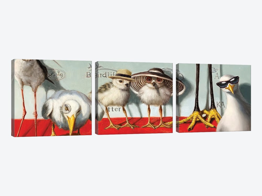 Hampton Chicks by Lucia Heffernan 3-piece Canvas Artwork