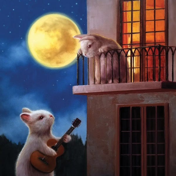 Kids Astronomy & Space Art: Moonlight Serenade by Lucia Heffernan