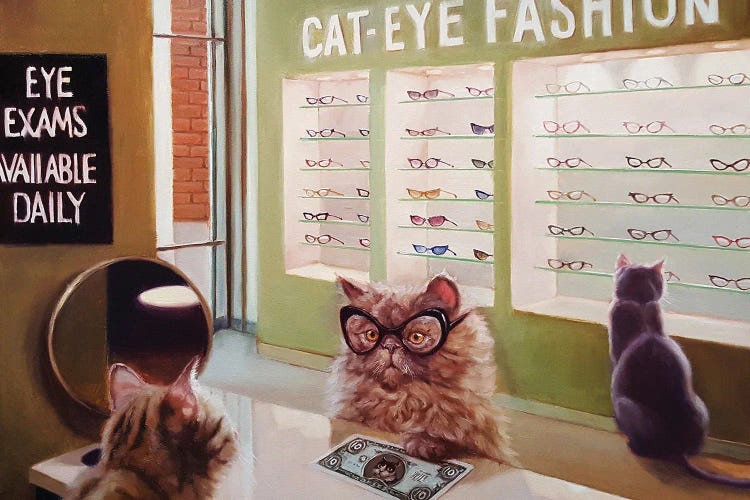 Feline Optical by Lucia Heffernan wall art