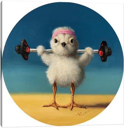 Feather Weight II Canvas Art Print - Fitness Fanatic