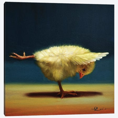 Balancing Beam (Yoga Chick) Canvas Print #HEF252} by Lucia Heffernan Art Print