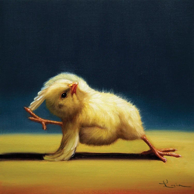 Bind (Yoga Chick) by Lucia Heffernan wall art