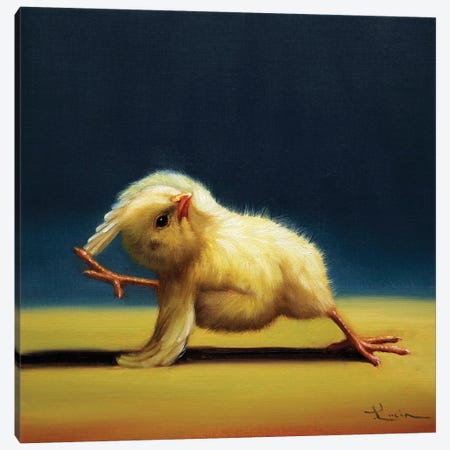 Bind (Yoga Chick) Canvas Print #HEF254} by Lucia Heffernan Canvas Art