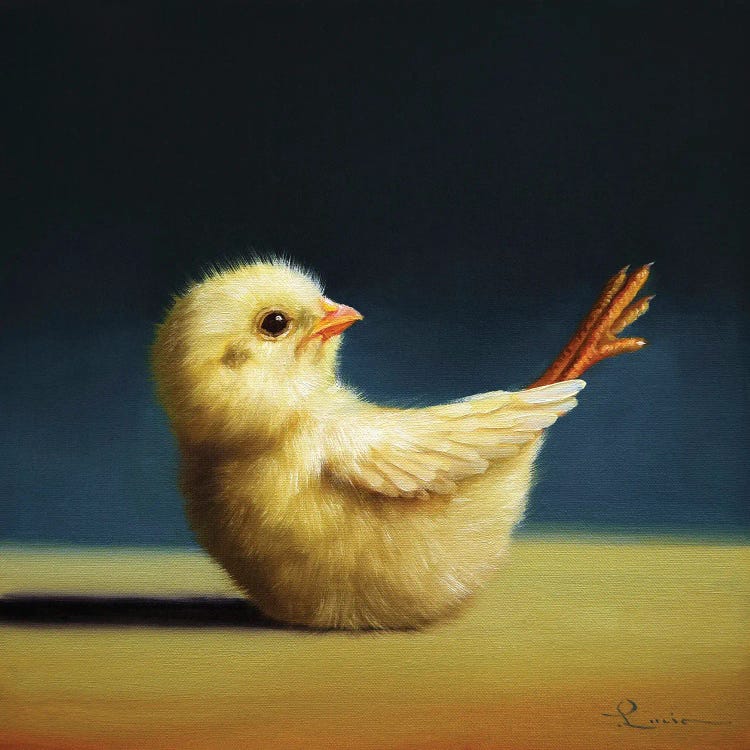 Boat Pose (Yoga Chick) by Lucia Heffernan wall art