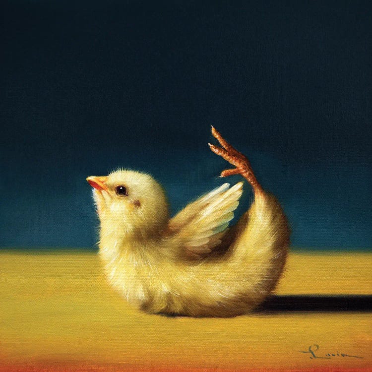 Bow Pose (Yoga Chick) by Lucia Heffernan wall art