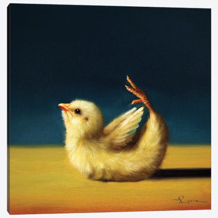 Bow Pose (Yoga Chick) Canvas Print #HEF256} by Lucia Heffernan Canvas Artwork