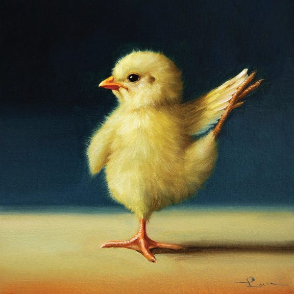 Yoga: Dancer II (Yoga Chick) by Lucia Heffernan