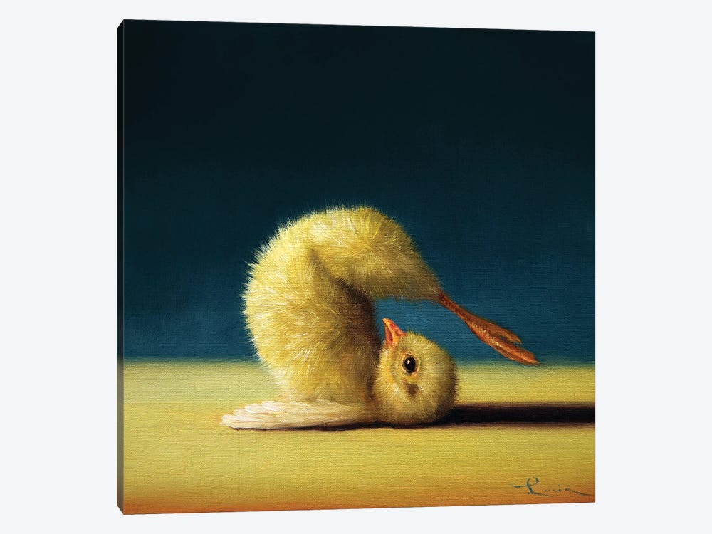 Plow Pose (Yoga Chick) by Lucia Heffernan 1-piece Art Print