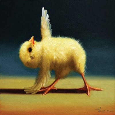 Pyramid Pose (Yoga Chick) by Lucia Heffernan acrylic art print