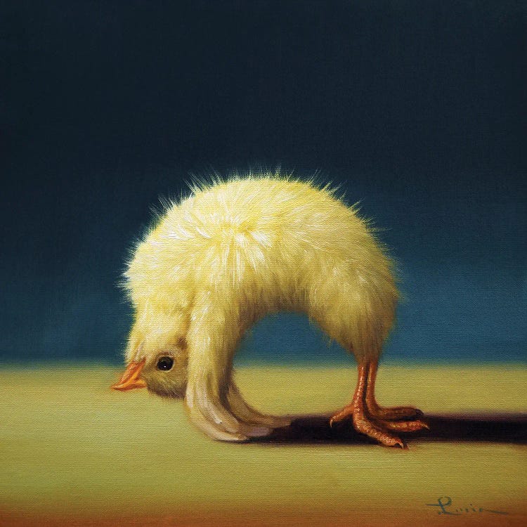 Upward Bow (Yoga Chick) by Lucia Heffernan wall art