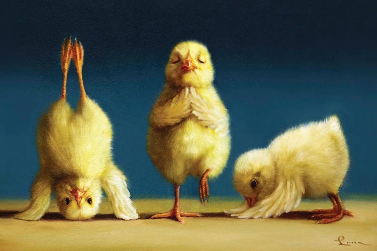 Yoga Chicks I by Lucia Heffernan wall art