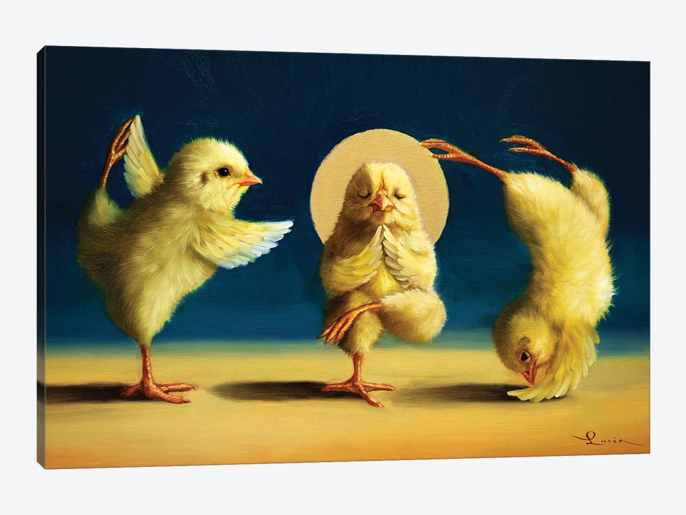 Yoga Chicks III by Lucia Heffernan 1-piece Canvas Wall Art