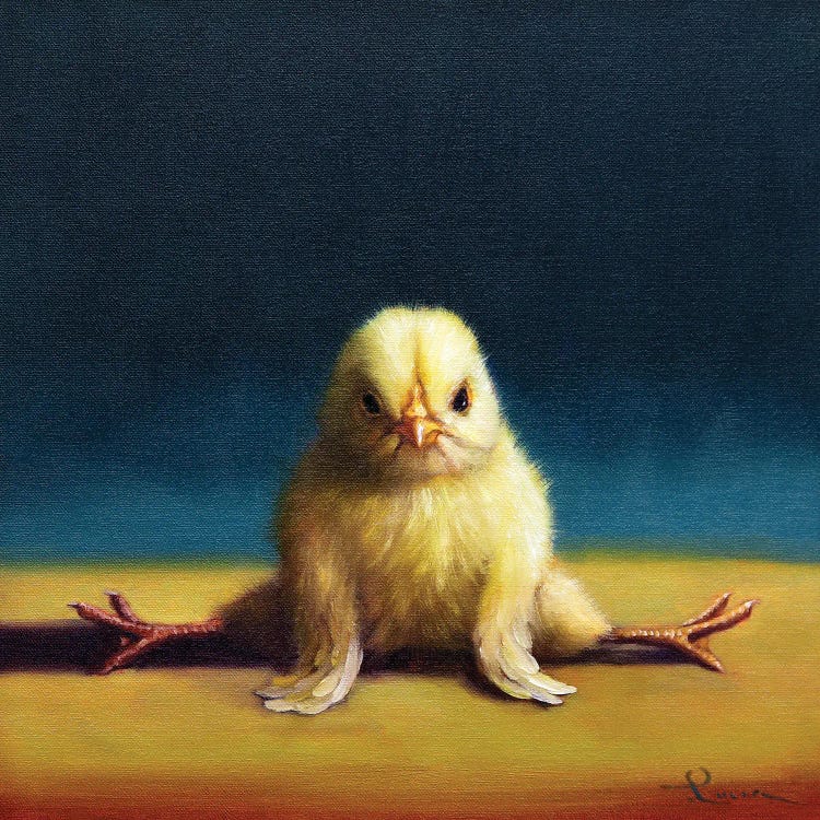 Front Split (Yoga Chick) by Lucia Heffernan wall art