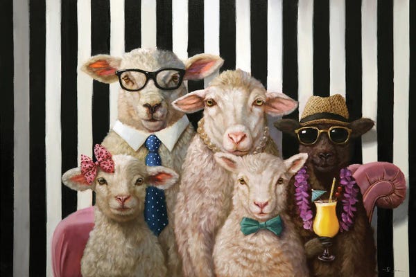 Sheep: Family Portrait by Lucia Heffernan