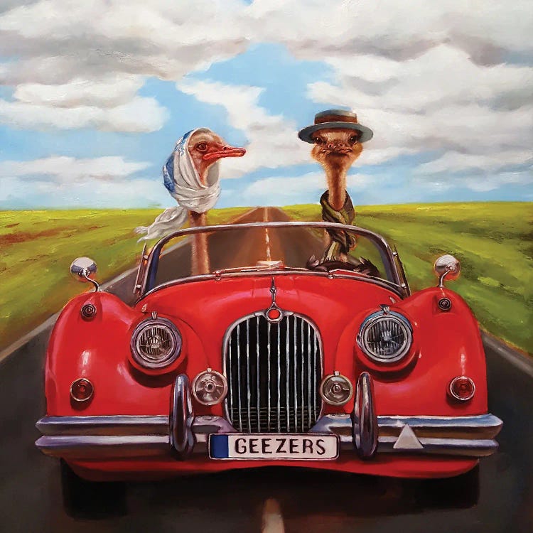 Geezers by Lucia Heffernan wall art
