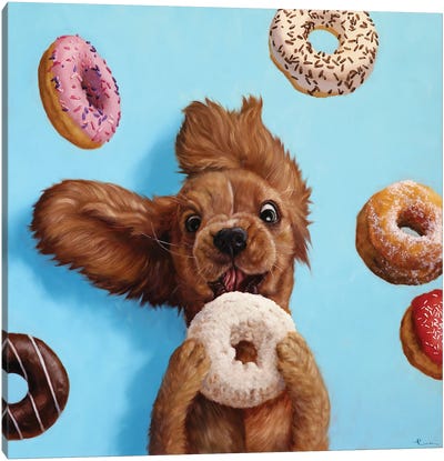 Happy Place Canvas Art Print - Donut Art