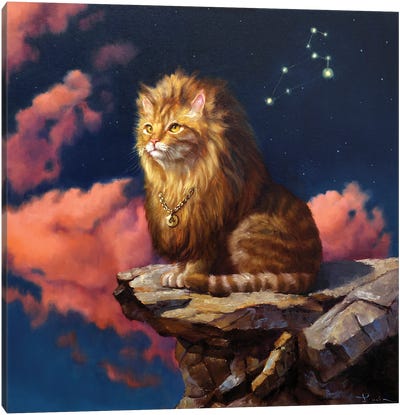 Leo Canvas Art Print - Lion Art